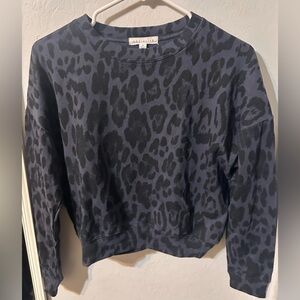 Socialite Midnight Leopard Print Top